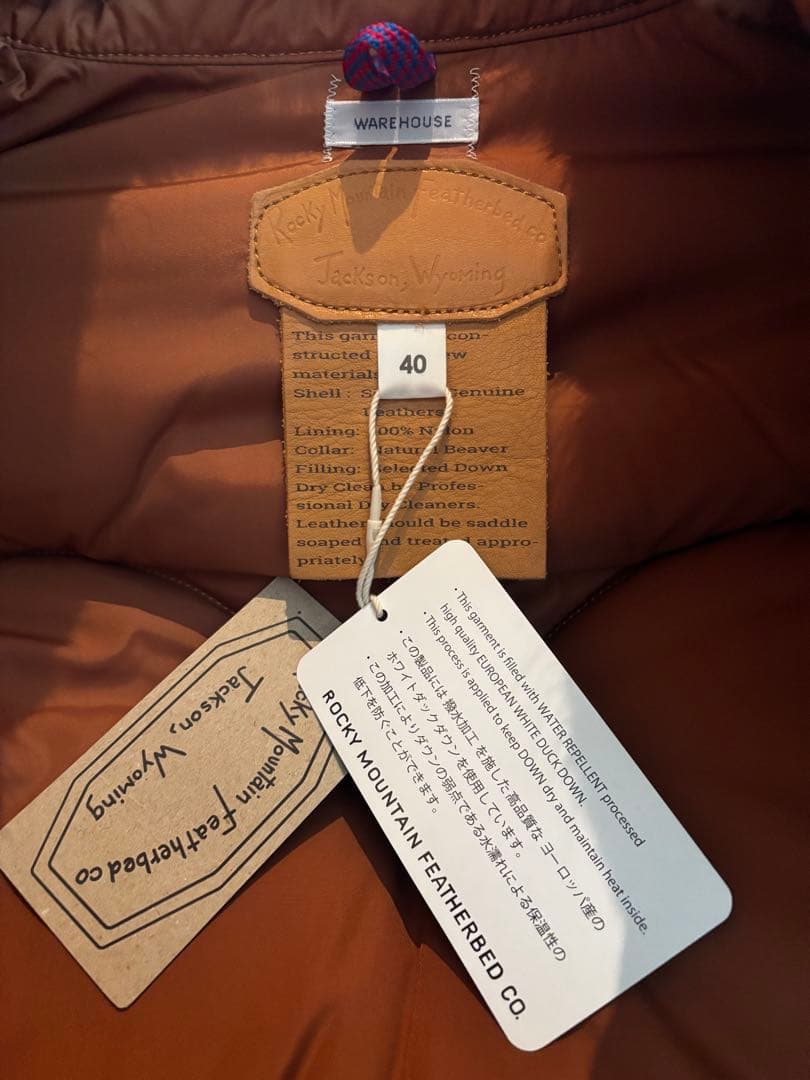 ジャケット・アウター warehouse Rocky Mountain Featherbed