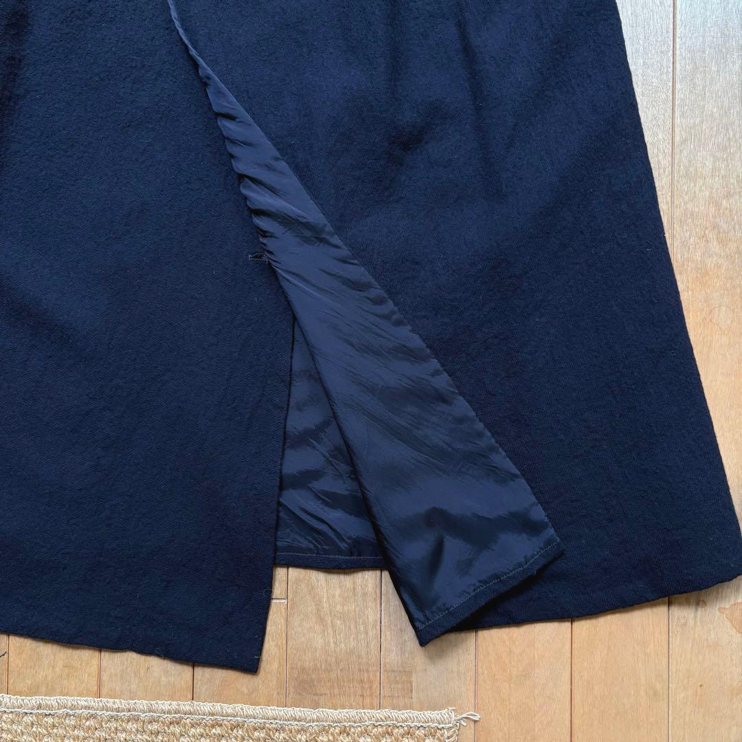 ワイズ／ロングワンピース／ジャンパースカート／ウール／ネイビー／ヨウジヤマモト