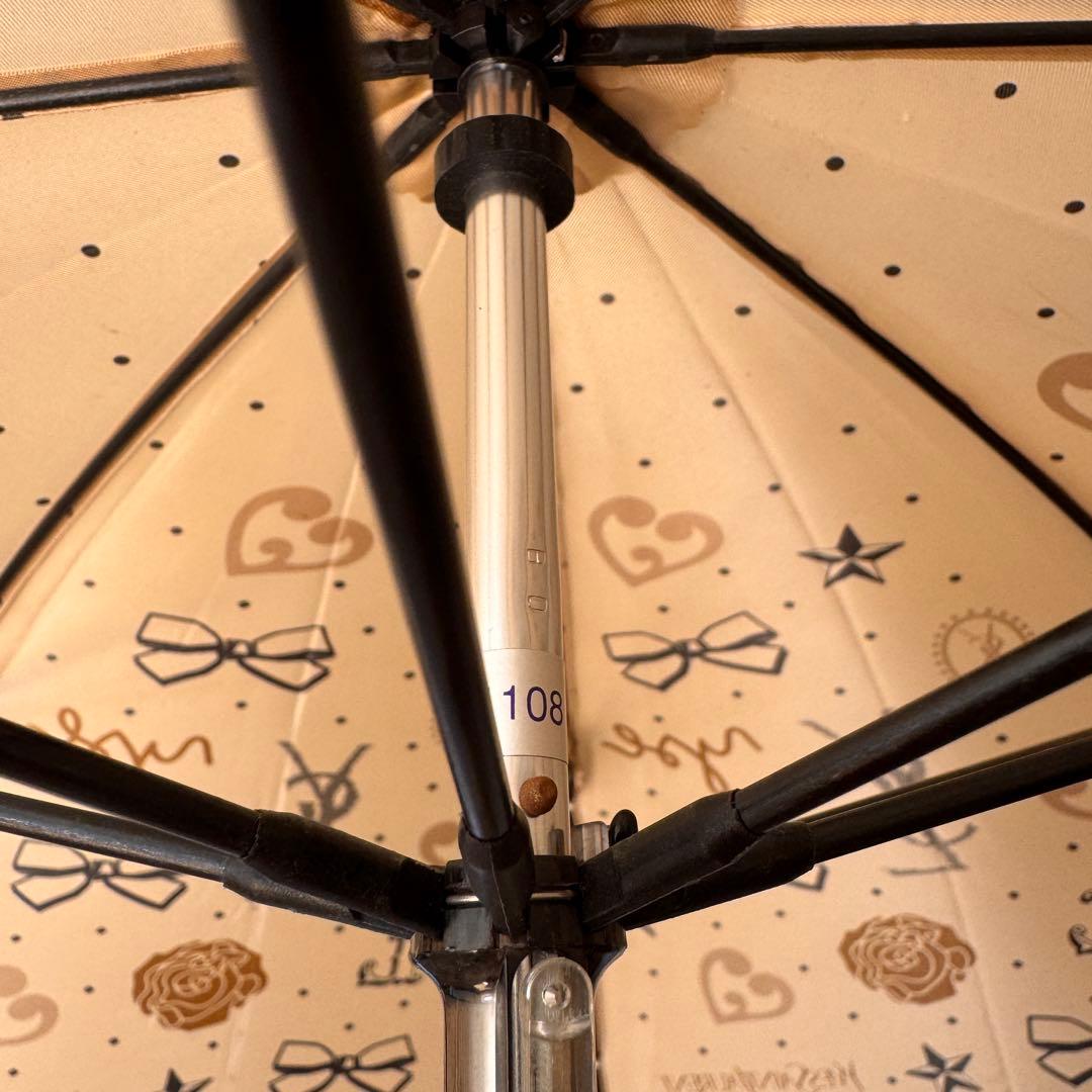 Yves Saint Laurentイヴ・サンローランYSLベージュ花ベージュ傘