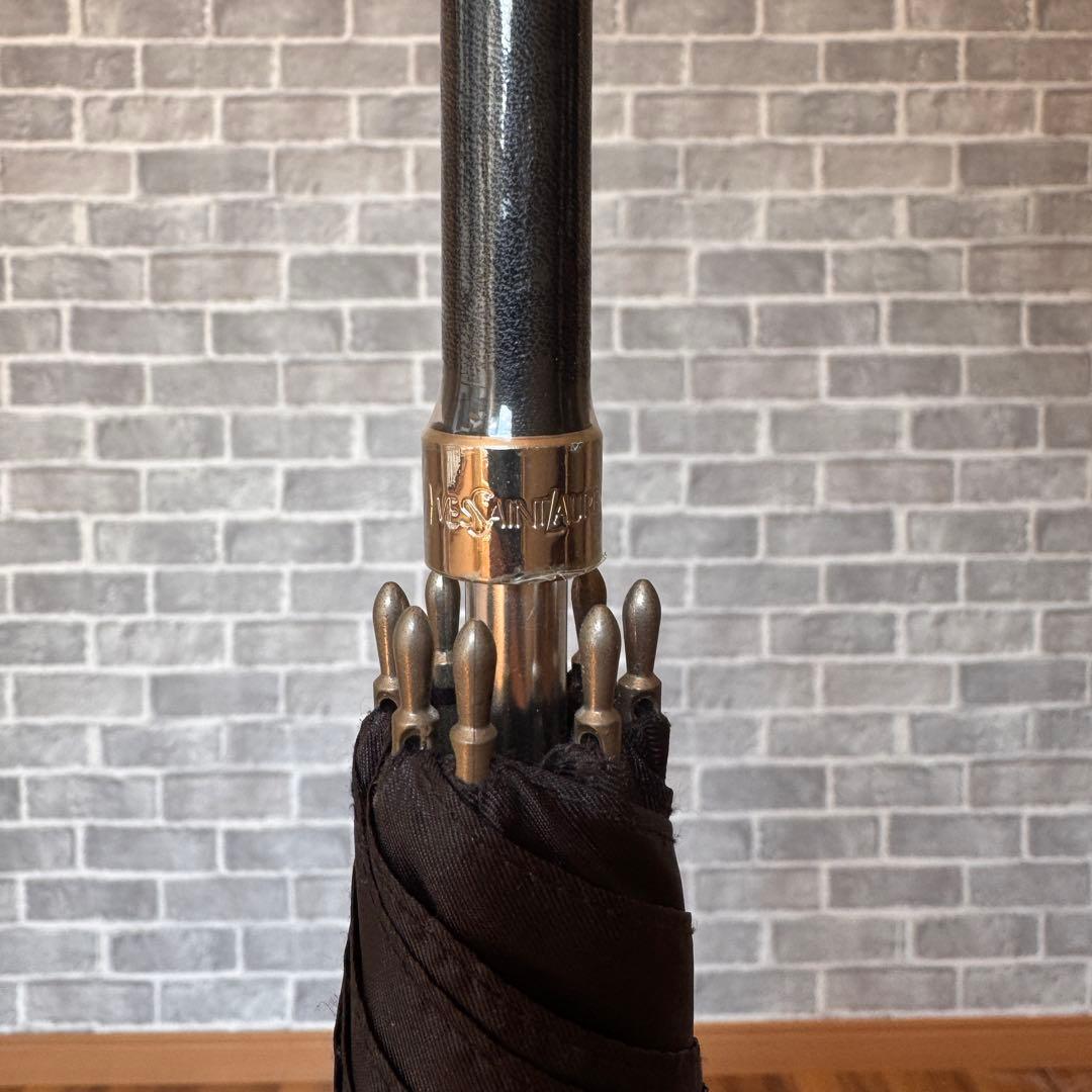 Yves Saint Laurentイヴ・サンローランYSLベージュ花ベージュ傘