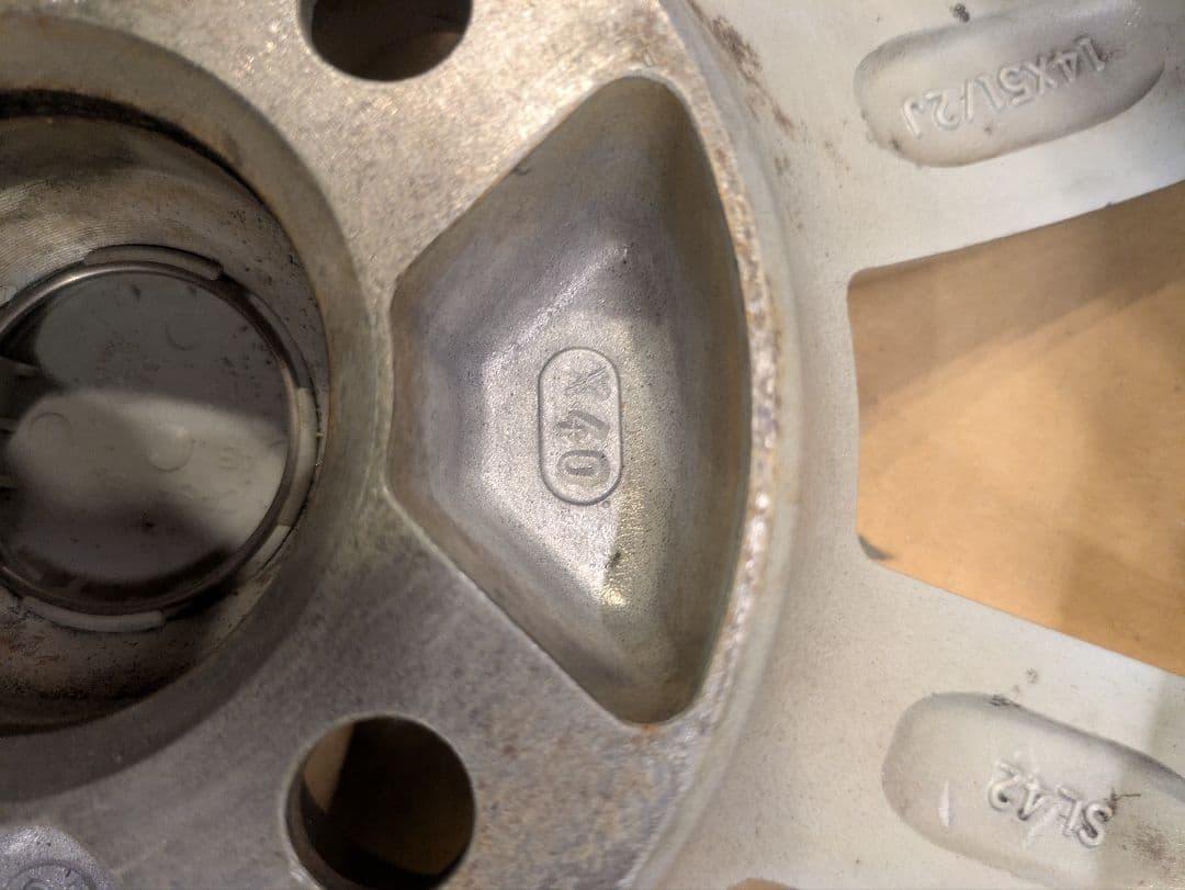 フィアット500用 アルミホイール4本セット