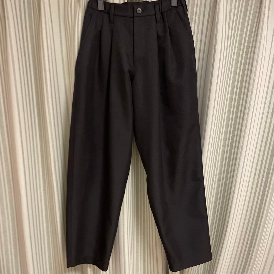 25ss im men cocoon ワイドスラック BLACK