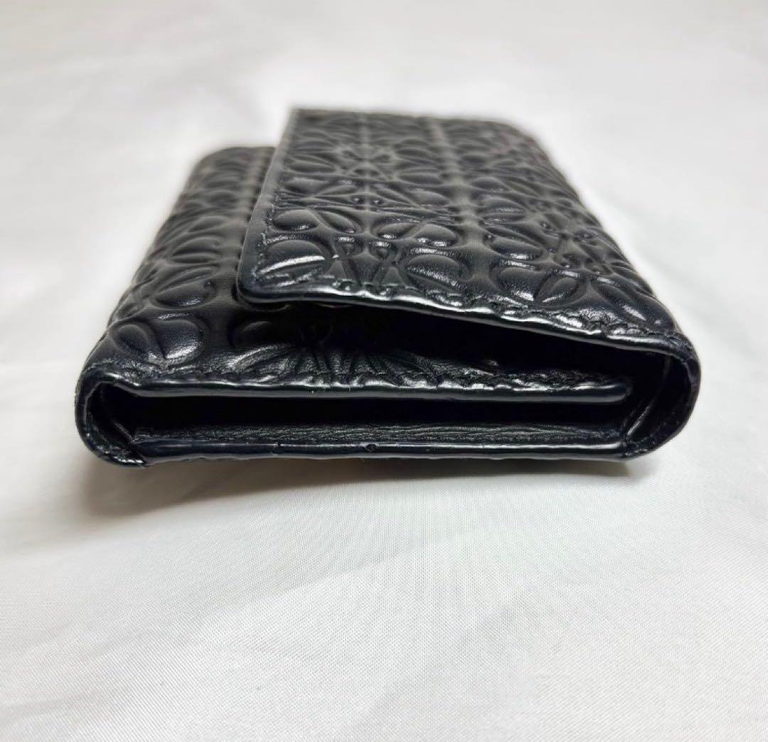 【美品】　ロエベ　スモールバーティカル　リピートアナグラム　三つ折り財布