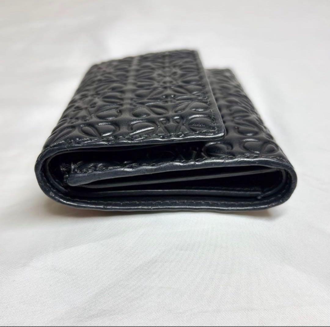 【美品】　ロエベ　スモールバーティカル　リピートアナグラム　三つ折り財布