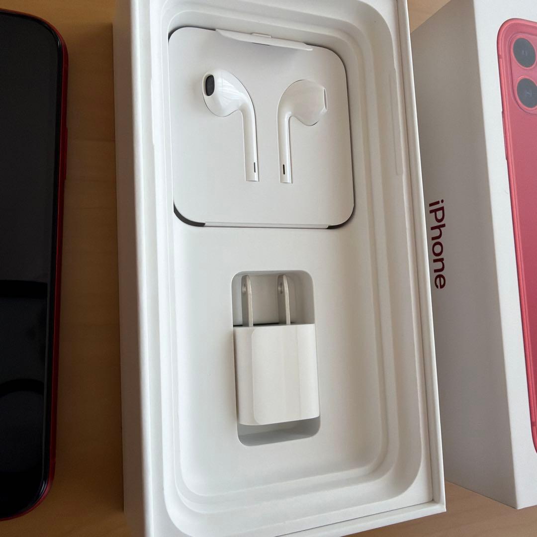 I phone XR 64GB Red ,ライトニングケーブル 送料込み