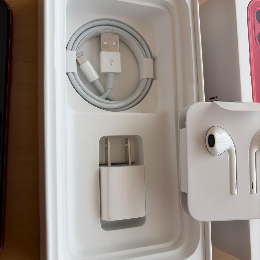 I phone XR 64GB Red ,ライトニングケーブル 送料込み