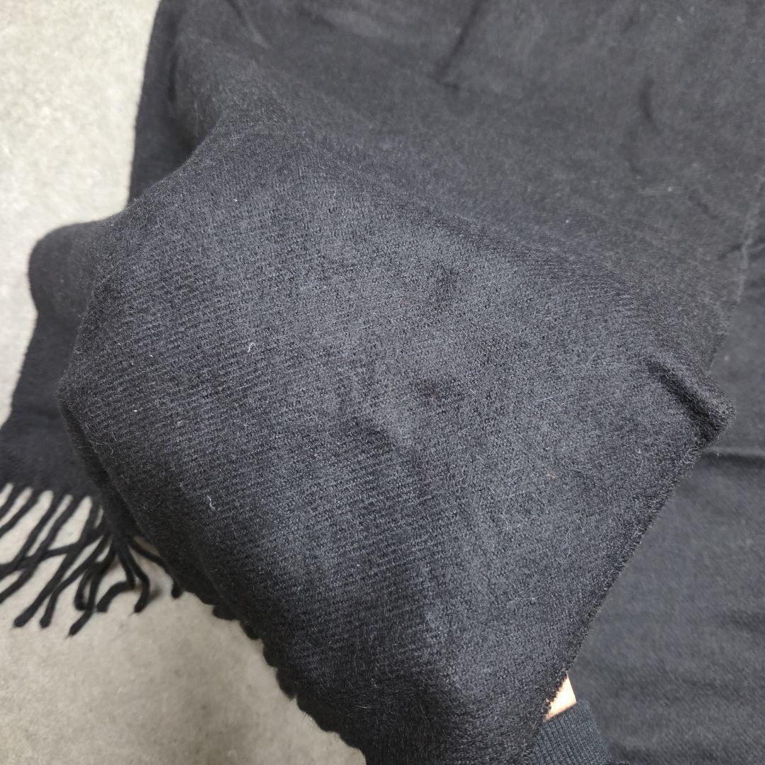 THE INOUE BROTHERSベビーアルパカ100% マフラー ストール黒