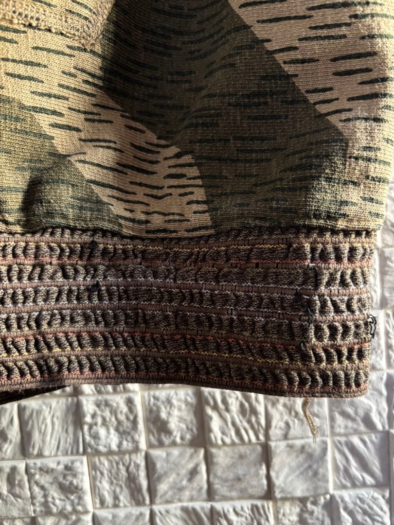 キャピタル KAPITAL 迷彩 スウェット ベスト ノースリーブ