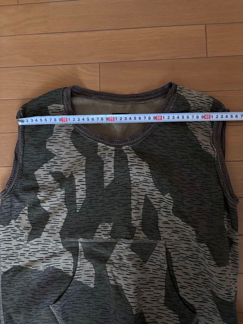 キャピタル KAPITAL 迷彩 スウェット ベスト ノースリーブ