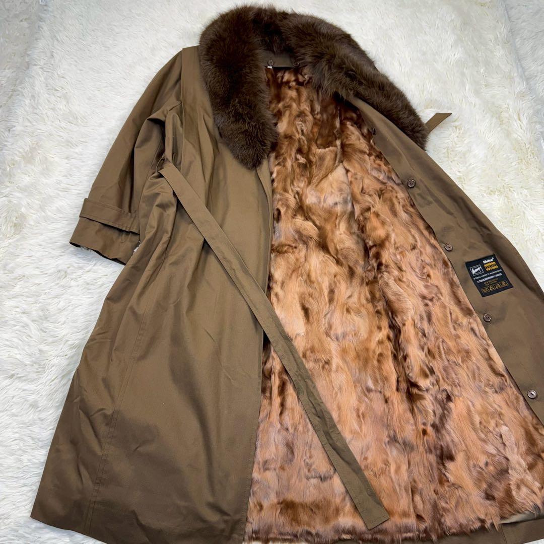 極美品✨ ベルテットコート ライナー付き ファー Dialen® cotton