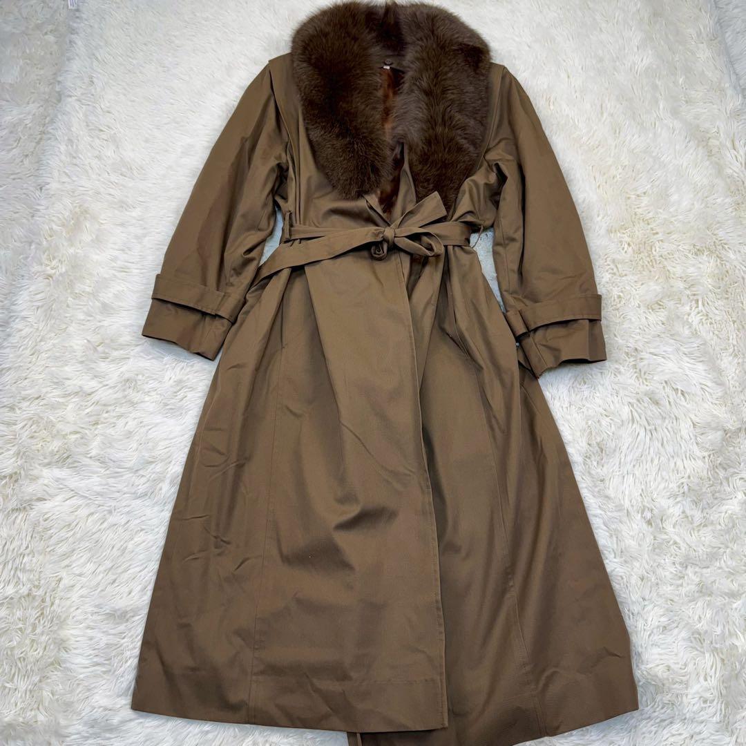 極美品✨ ベルテットコート ライナー付き ファー Dialen® cotton