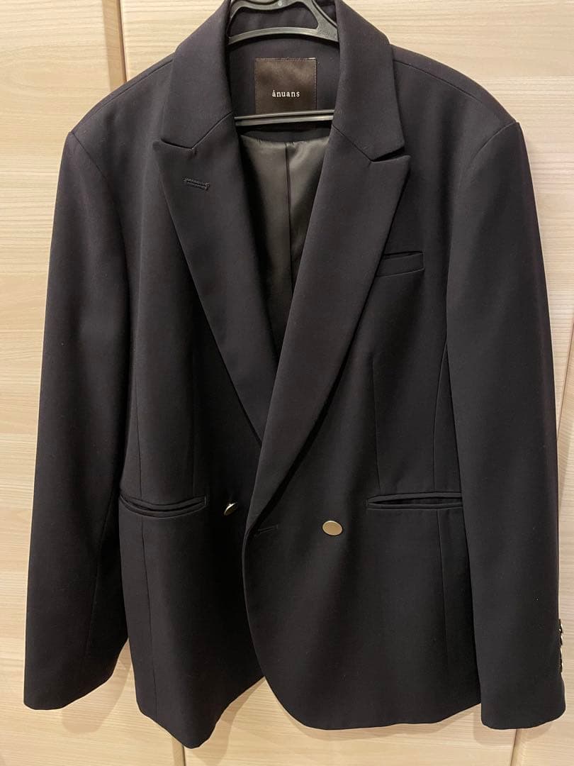 anuans ダブルジャケット　ネイビー