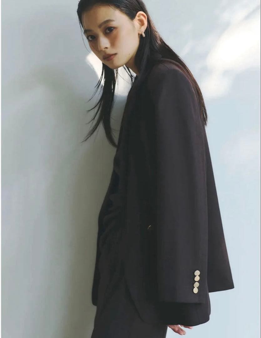 anuans ベーシックダブルジャケット BROWN 2サイズ