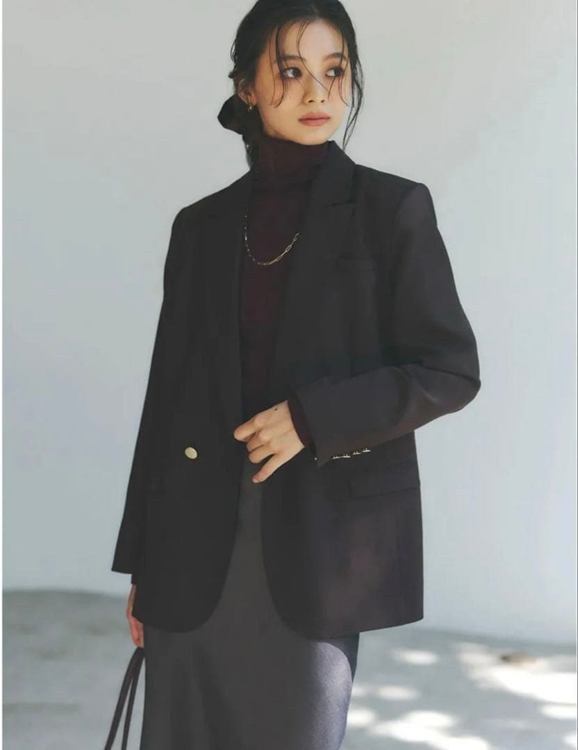 anuans ベーシックダブルジャケット BROWN 2サイズ