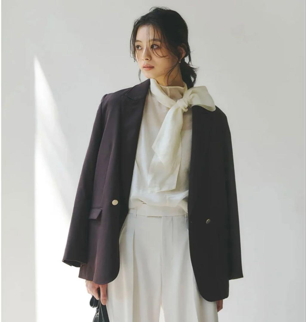 anuans ベーシックダブルジャケット BROWN 2サイズ