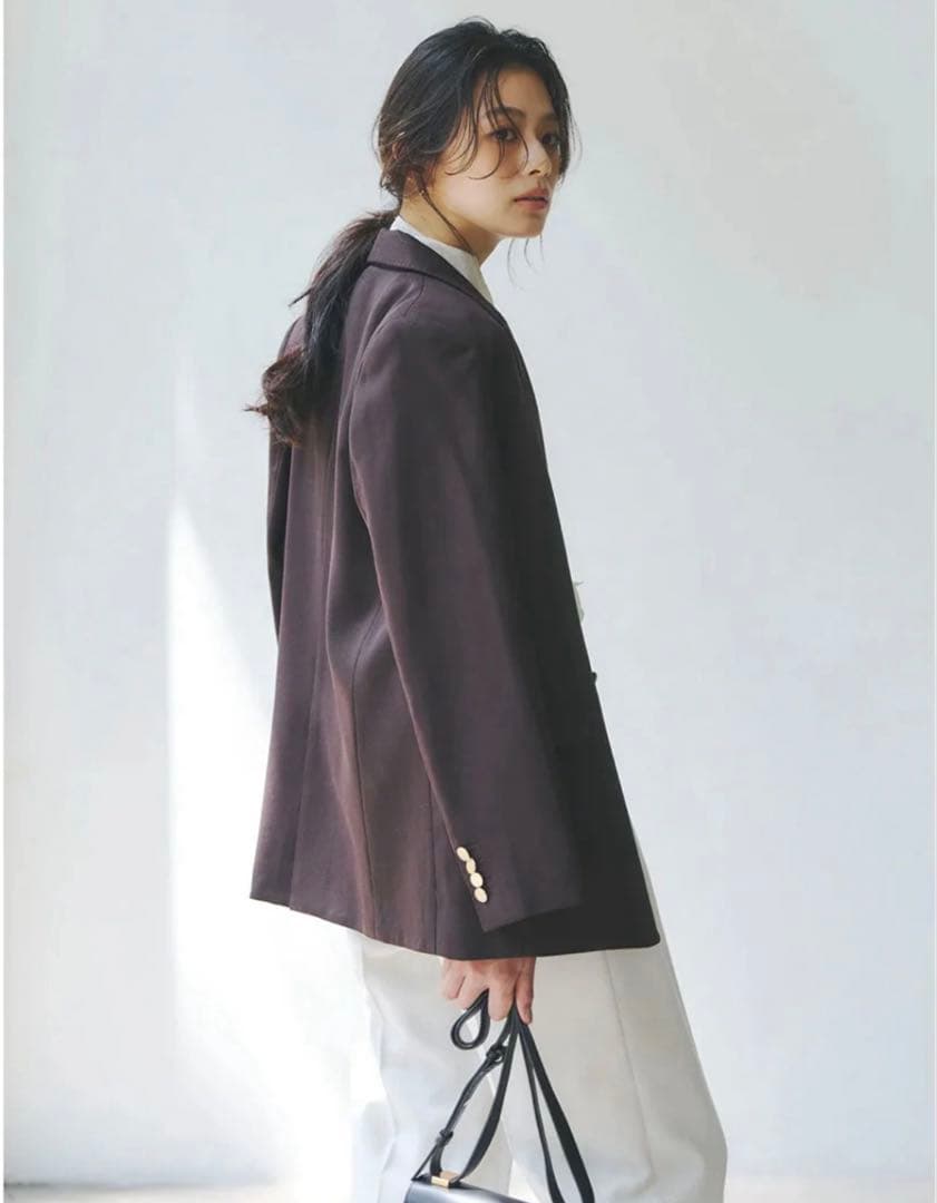 anuans ベーシックダブルジャケット BROWN 2サイズ