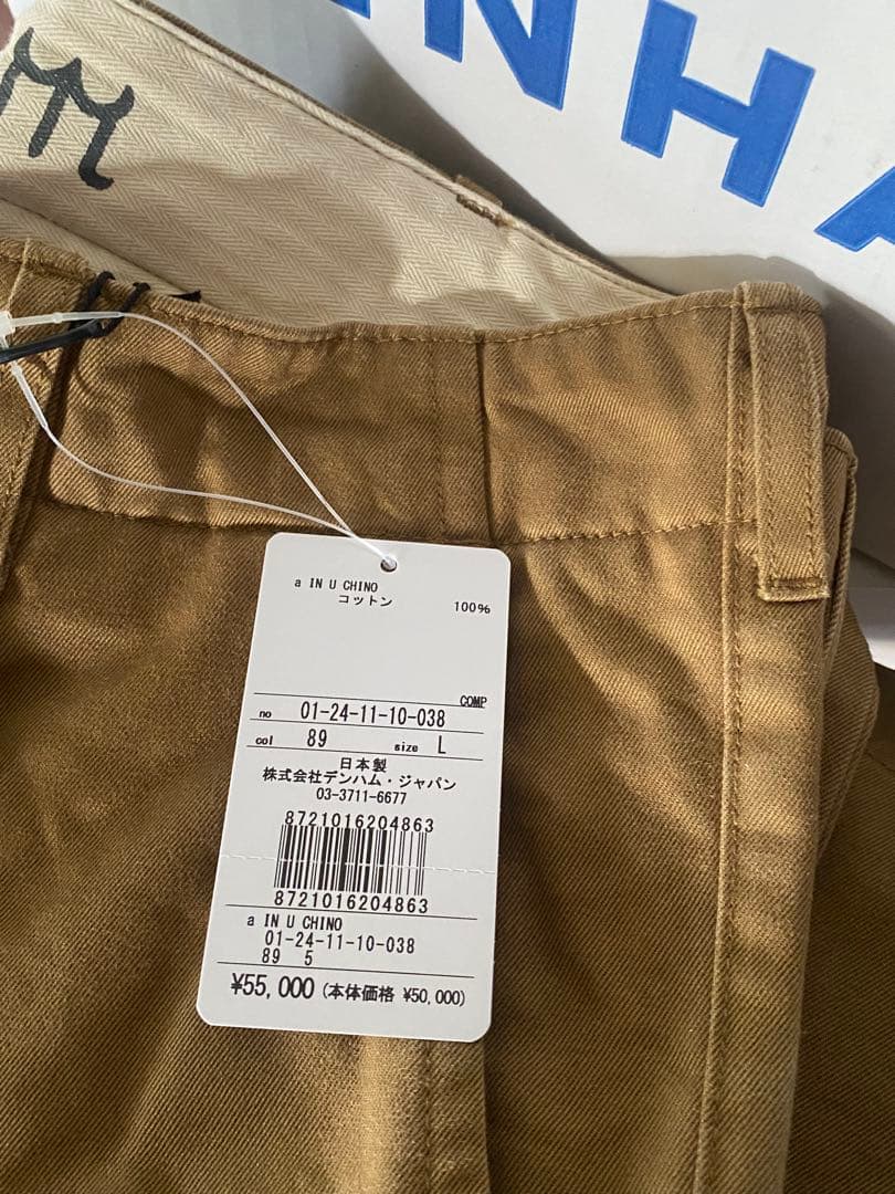 DENHAM デンハム a IN U CHINO チノパン 新品 パンツ L
