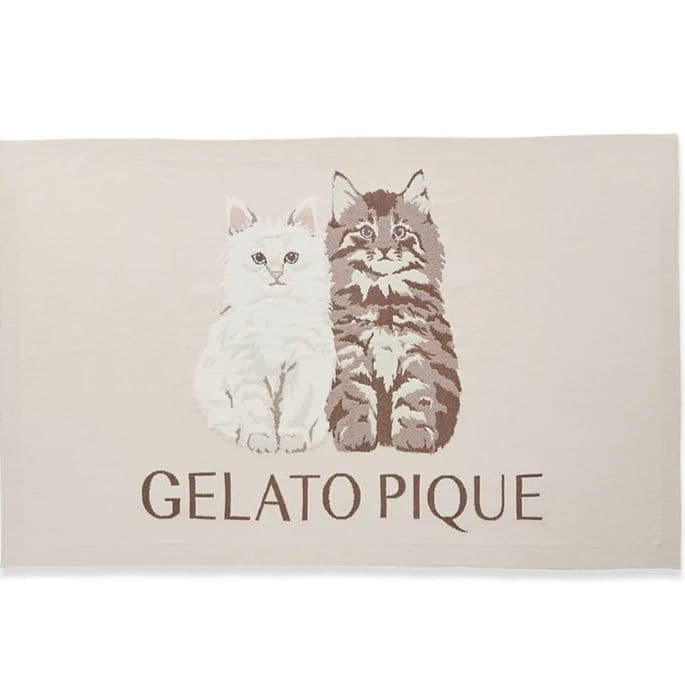 正規品♡新品♡ジェラートピケ　ツインキャットジャガードブランケット　完売レア