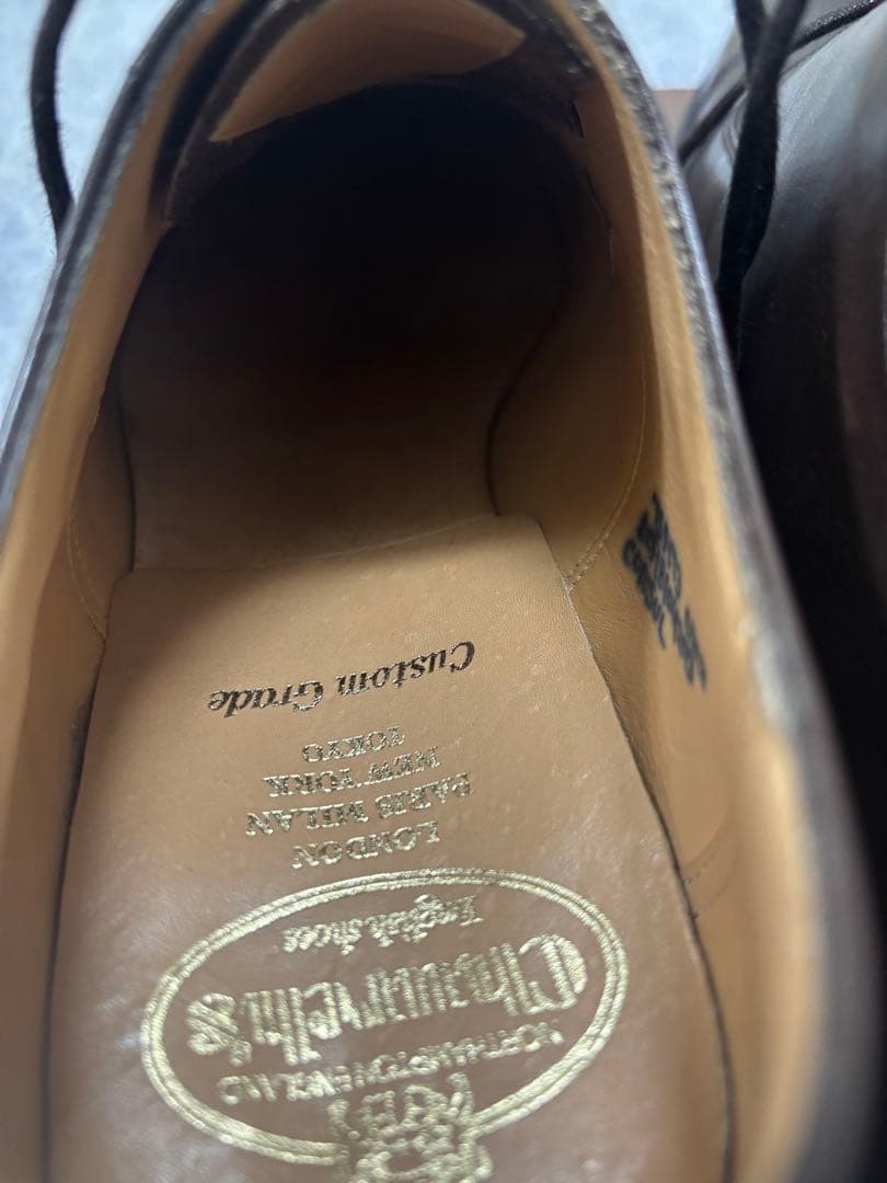 着用１回　チャーチ Church’s 7.5 consul コンサル 定価18万