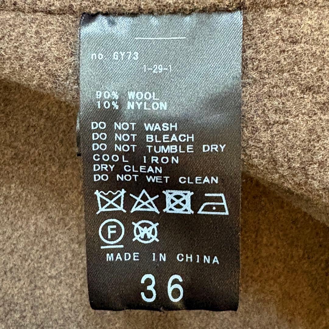 【2022AW】 IENAイエナ ノンミュールジングウールリバーコート ブラウン