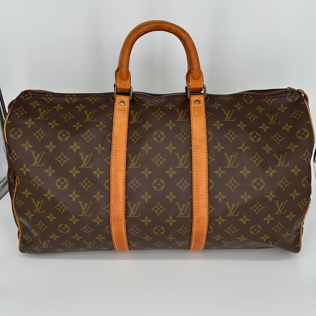 ルイヴィトン ボストンバッグ キーポル50 モノグラム 希少 ECLAIR