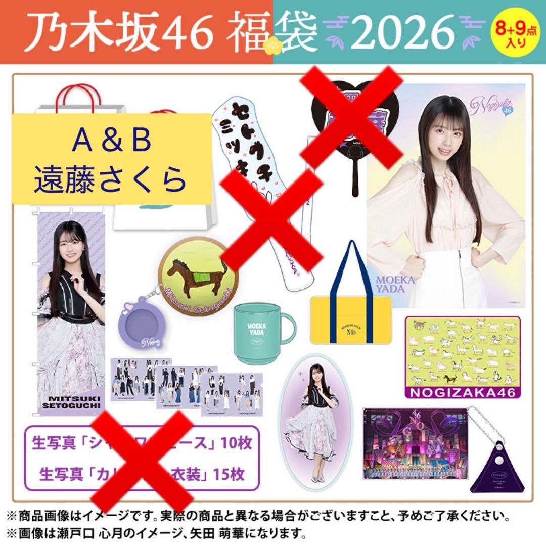 う*ね様 乃木坂46 遠藤さくら 福袋2026 A&B