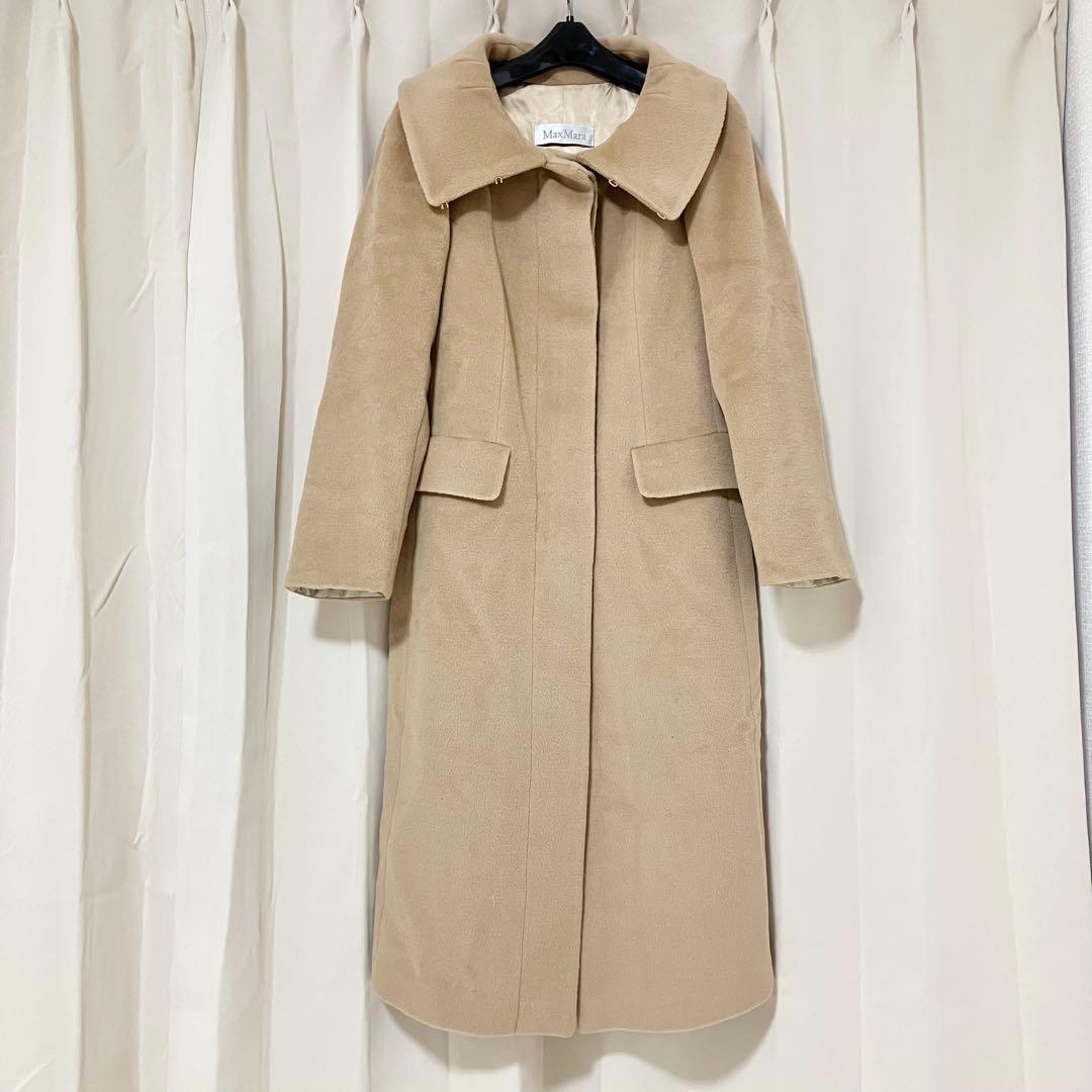 MaxMara マックスマーラ ウールコート カシミヤ入り 白タグ