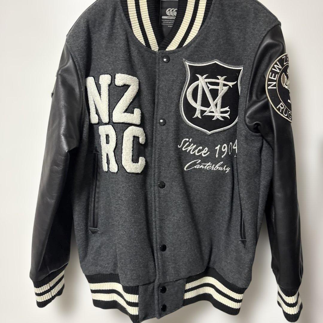 豪華刺繍 カンタベリー フルデコ 袖革 スタジャン