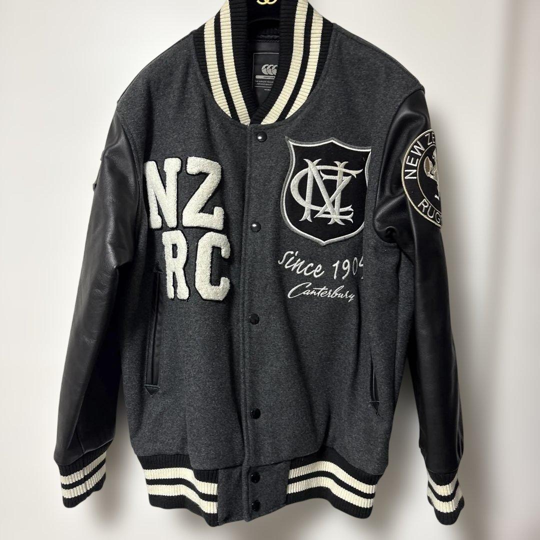 豪華刺繍 カンタベリー フルデコ 袖革 スタジャン