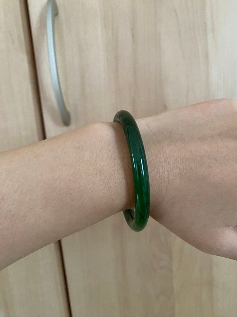 和田玉ホータン玉ブレスレット、60mmサイズ