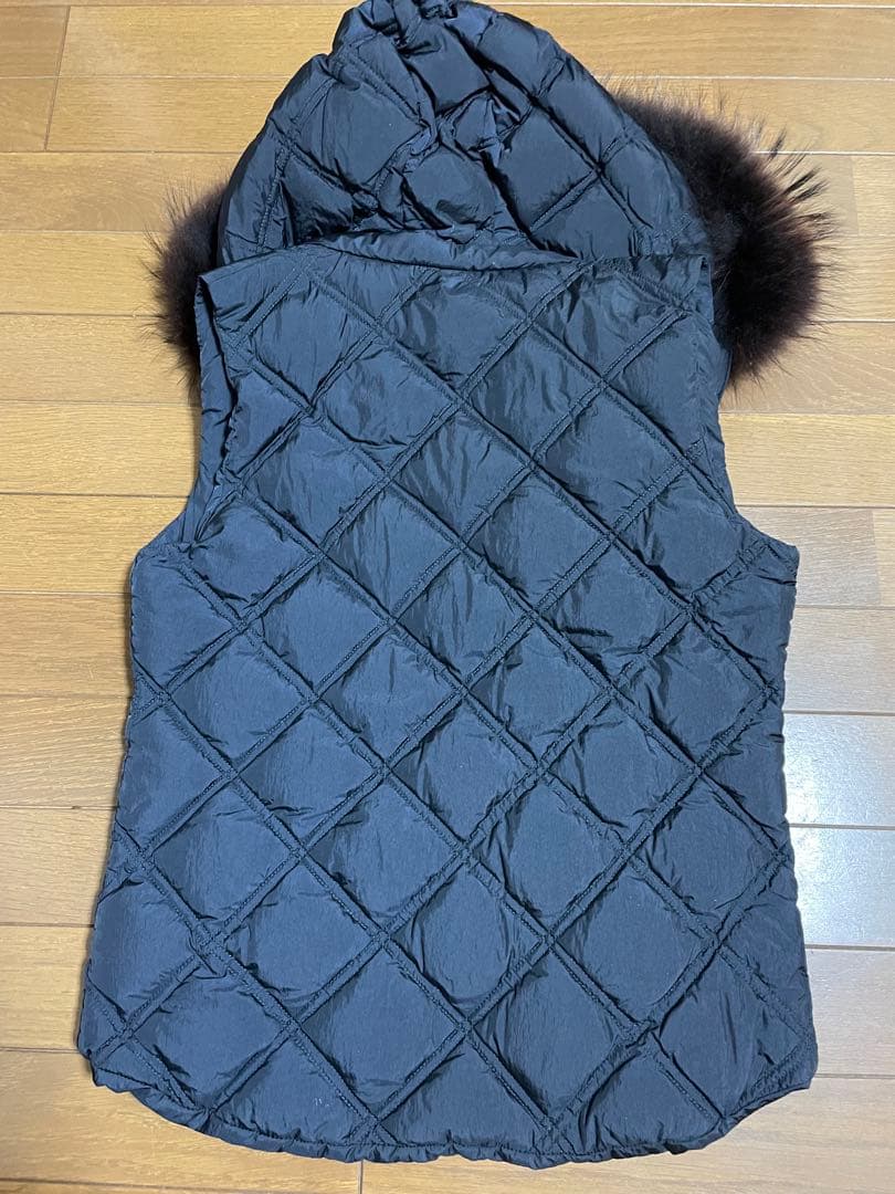 TATRAS ネイビー ダウンベスト フード付き