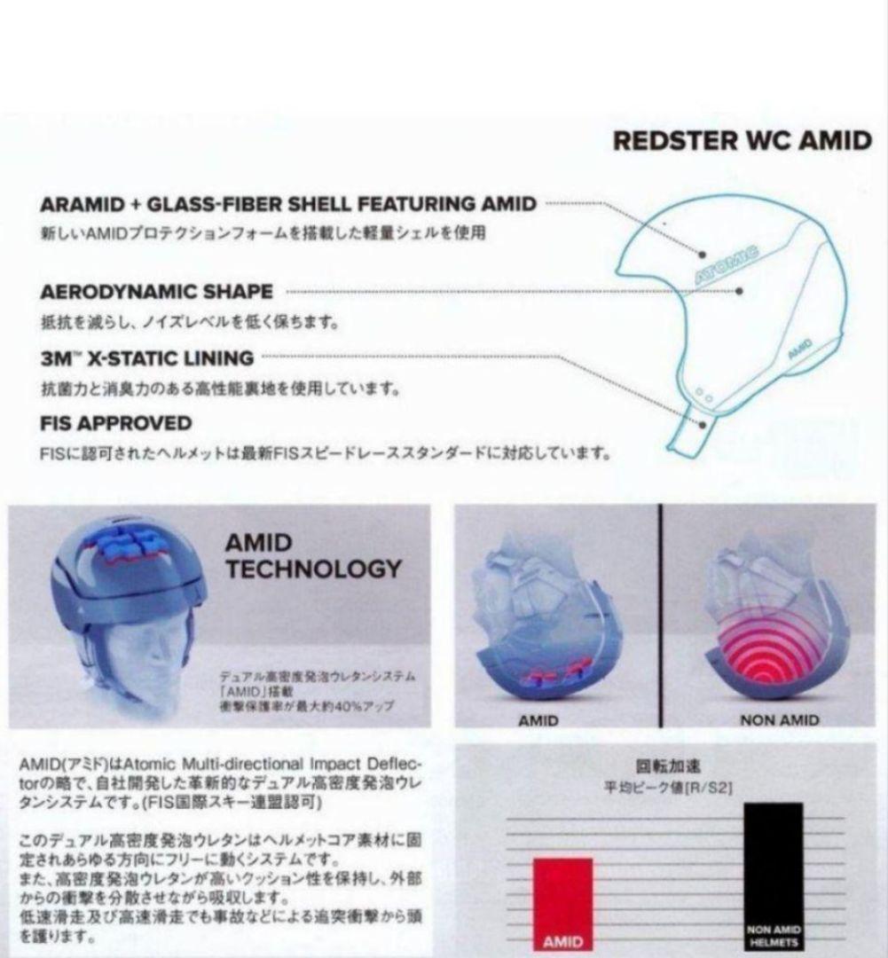 未使用保管品 Atomic アトミック FIS 対応ヘルメット サイズ L