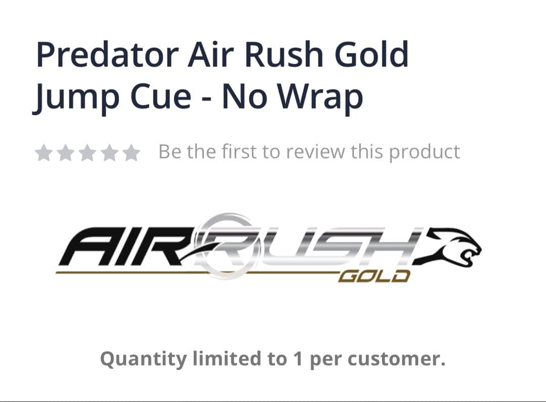 ビリヤード AIR RUSH GOLD