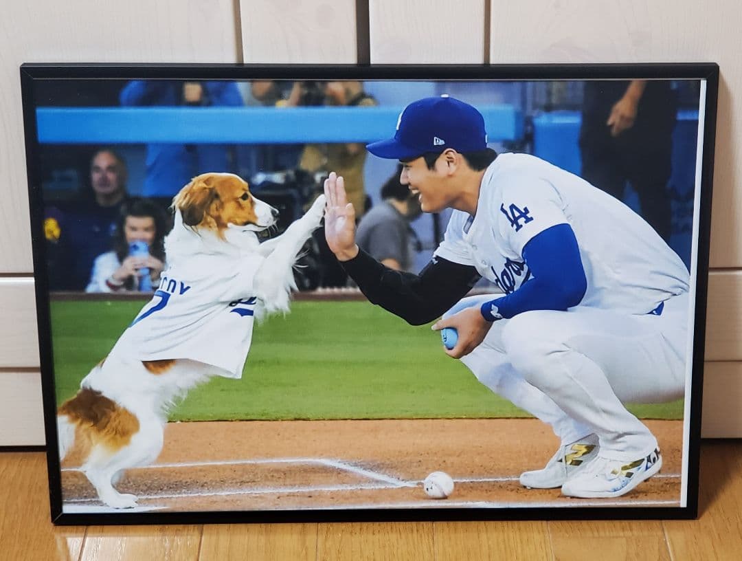 ベニードジャース 山本由伸WS MVP！A3ポスターフレーム付きセット