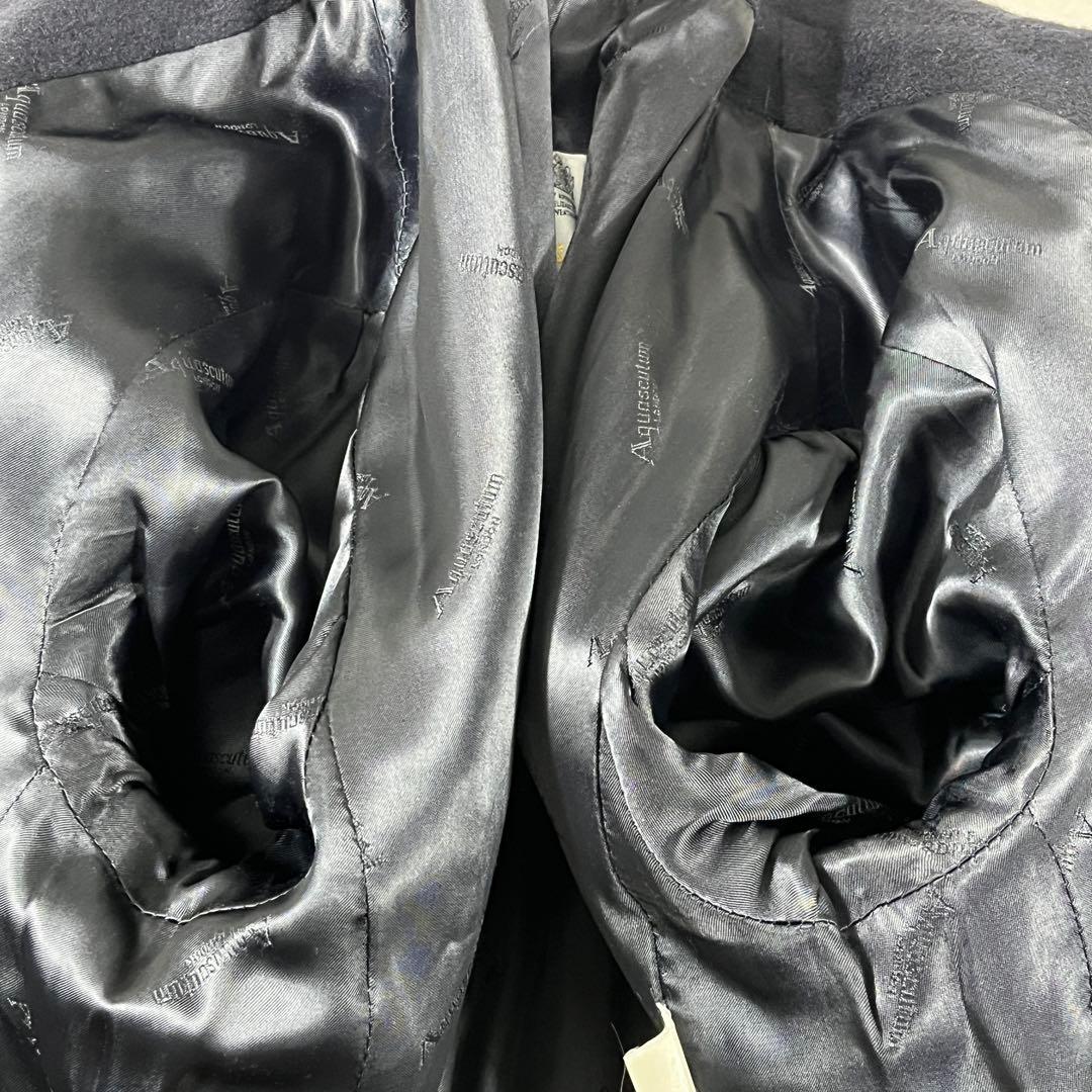 ✨極美品 アクアスキュータム 最高級カシミヤ 100% ダブルチェスターコート