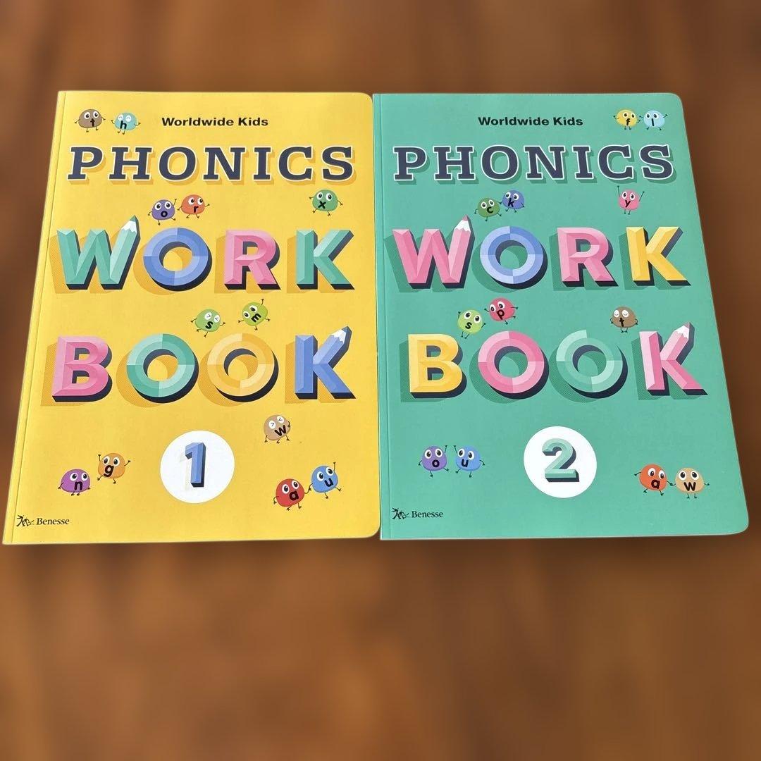 Worldwide Kids フォニックスワークブックとDVD４枚セット