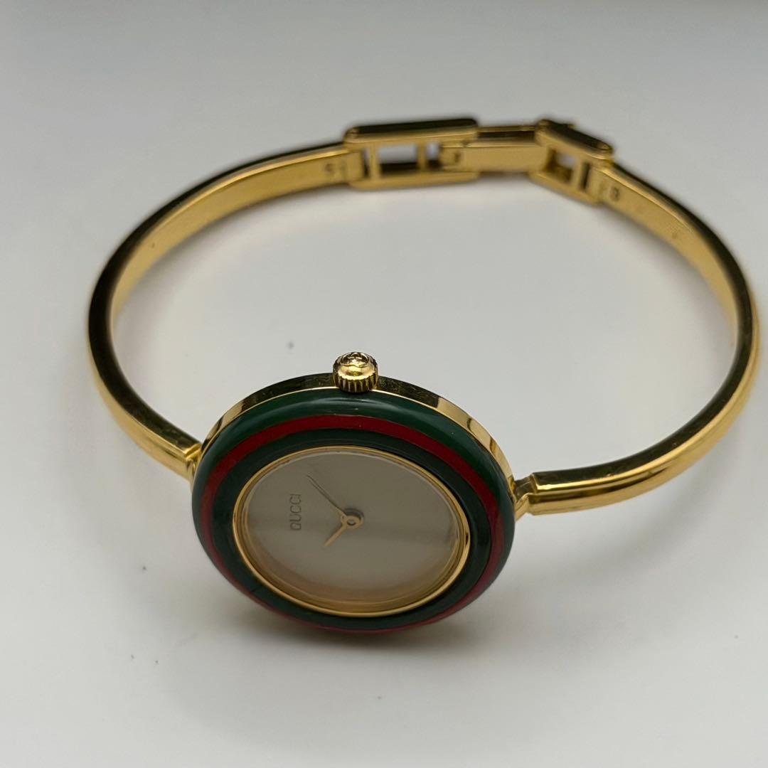 動作未確認　美品　グッチ　チェンジベゼル　ベゼル11個付 クォーツ　希少　箱説保