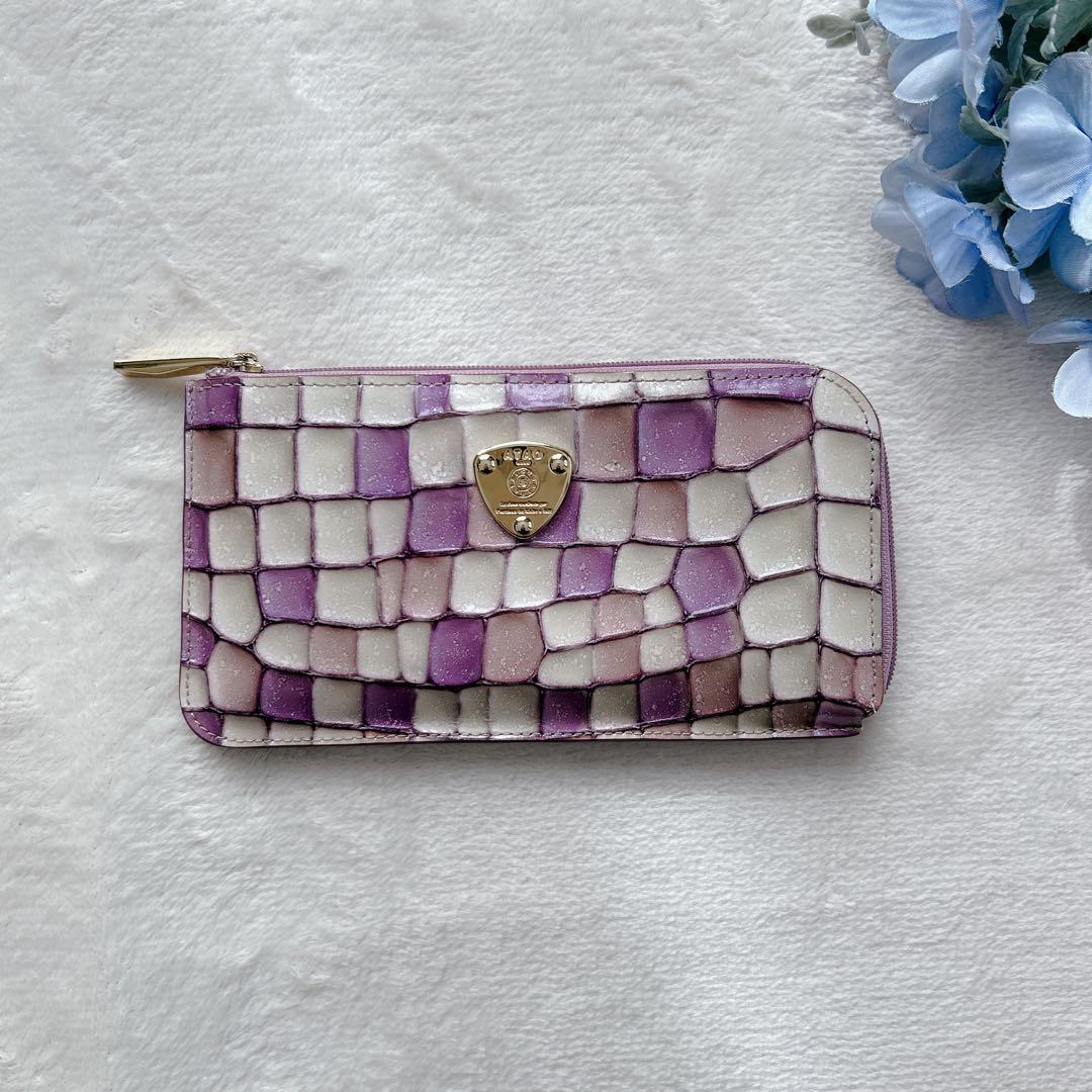 ATAO スリモ ヴィトロ ロージーラベンダー L字ファスナー 長財布