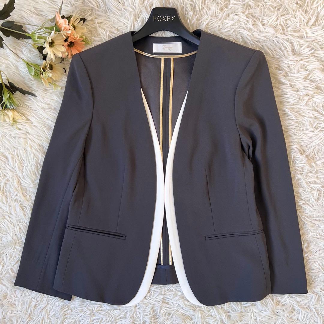 BEIGE ベイジ CINDY ダブル カラー ノーカラー ジャケット 6