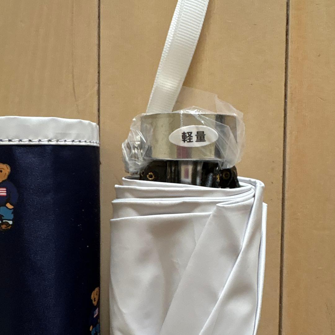 POLORALPH LAUREN ポロラルフローレンベア折りたたみ傘晴雨兼用レア