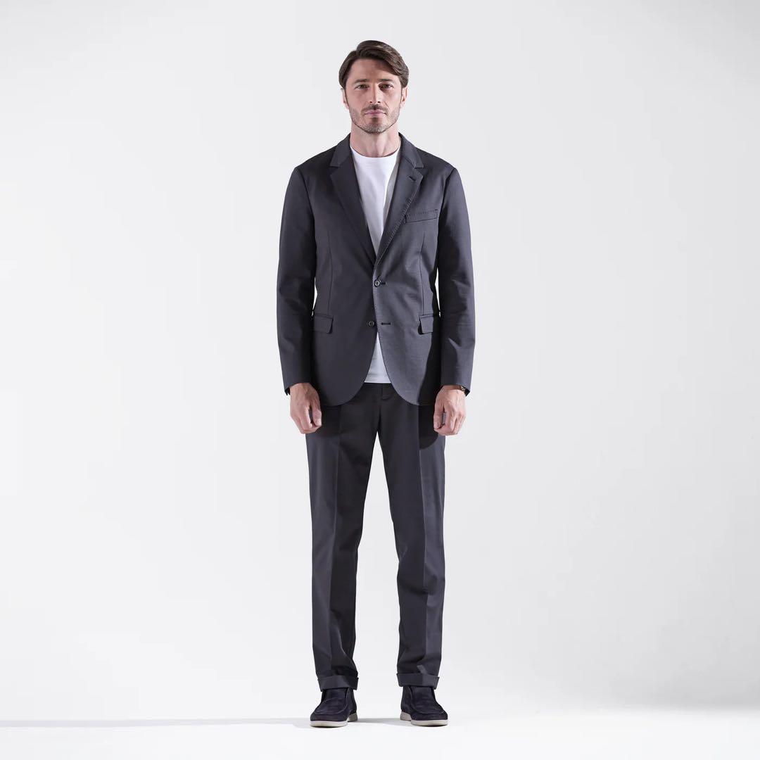 新品‼️MOVB Duplex Cotton シングル２Bジャケット グレー