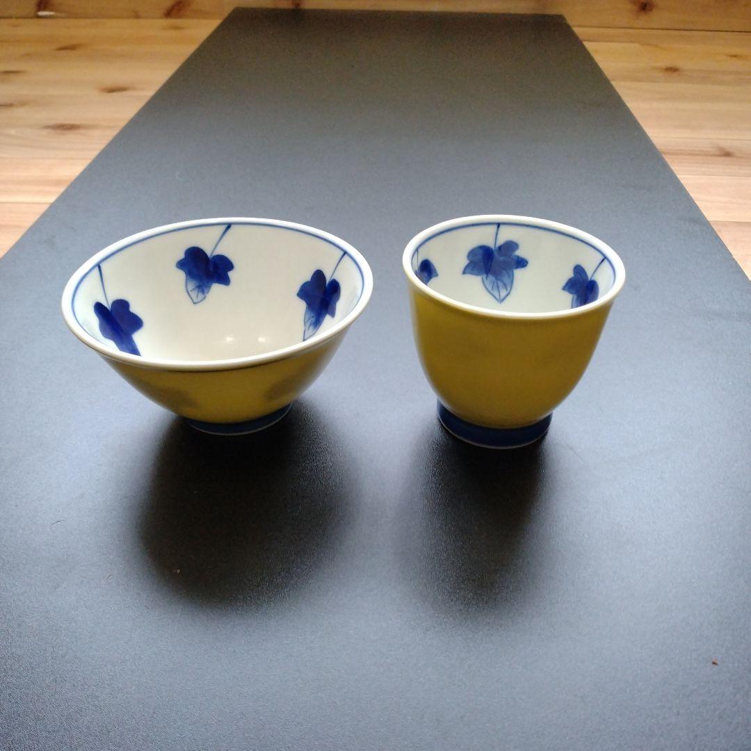 深川製磁　ツタ絵　器　セット　丼　御椀　湯呑み