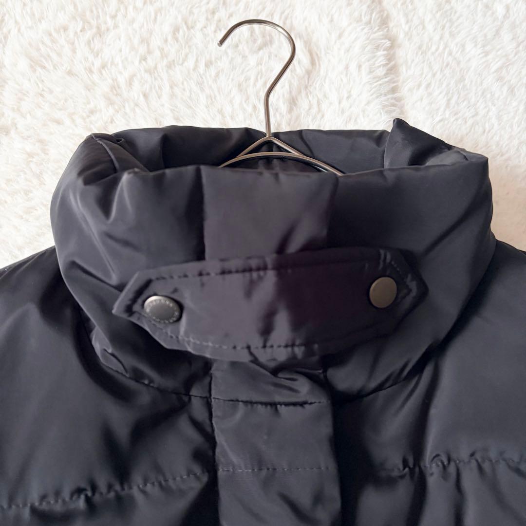 6261 バーバリーロンドン ダウンベスト 46 ノバチェック 洗える ブラック