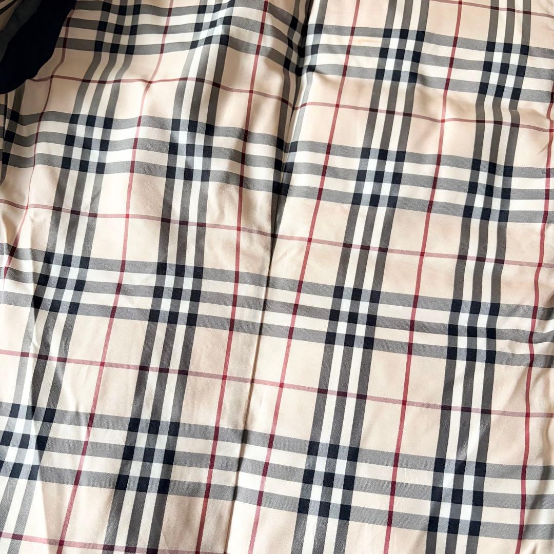 6261 バーバリーロンドン ダウンベスト 46 ノバチェック 洗える ブラック