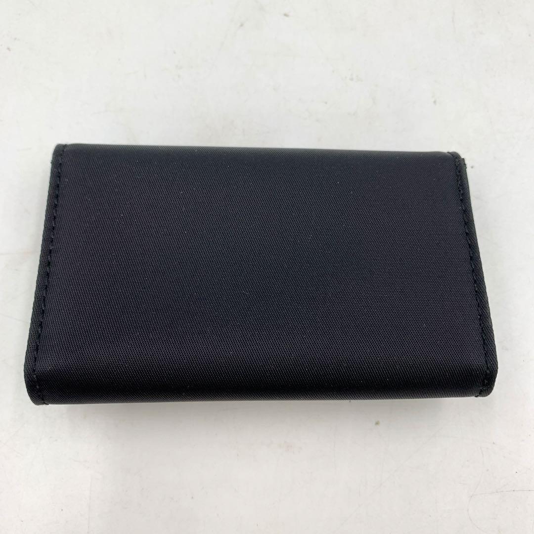 10AAM029 美品 PRADA プラダ ナイロン キーケース ブラック 6連