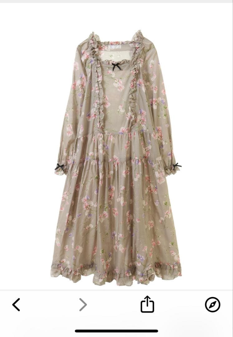 （最終価格）ピンクハウス　スイートピープリントワンピース