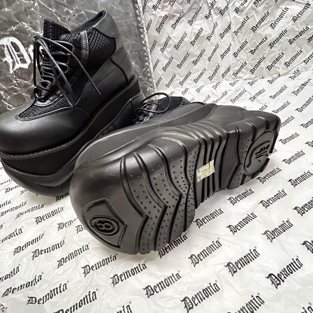 新品未使用⭐️ Demonia デモニア 厚底スニーカー ブーツ 黒26cm M8