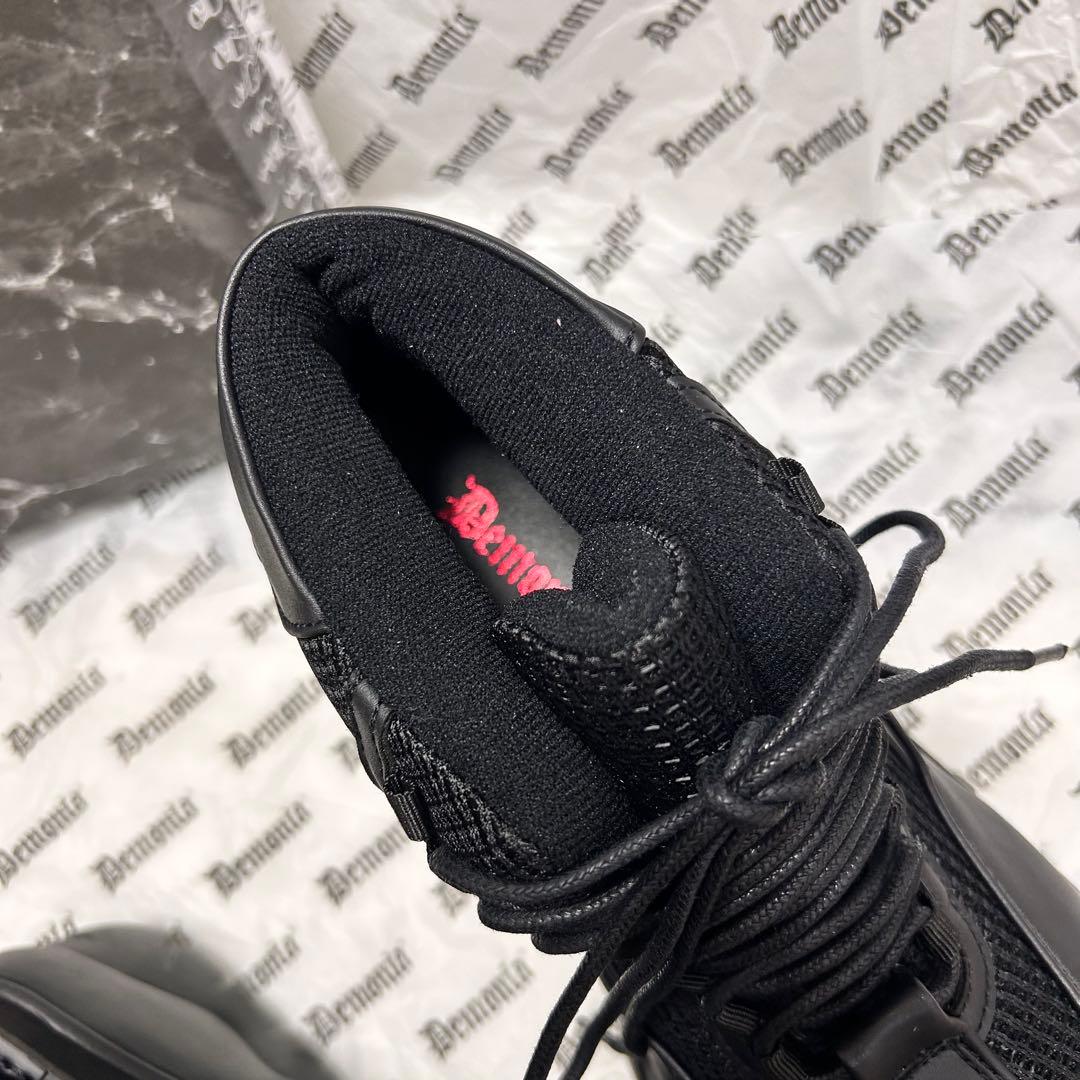 新品未使用⭐️ Demonia デモニア 厚底スニーカー ブーツ 黒26cm M8