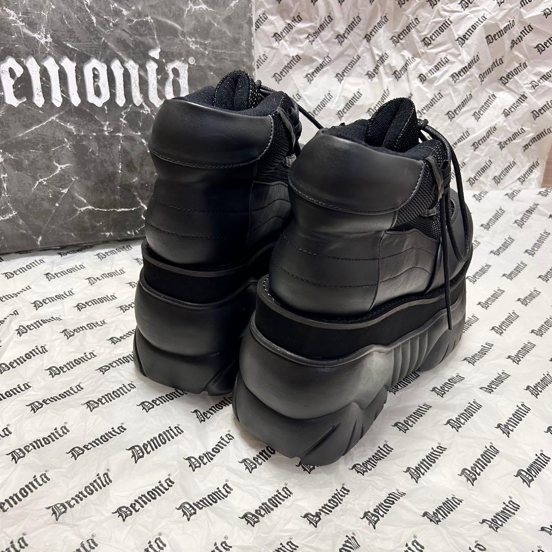 新品未使用⭐️ Demonia デモニア 厚底スニーカー ブーツ 黒26cm M8