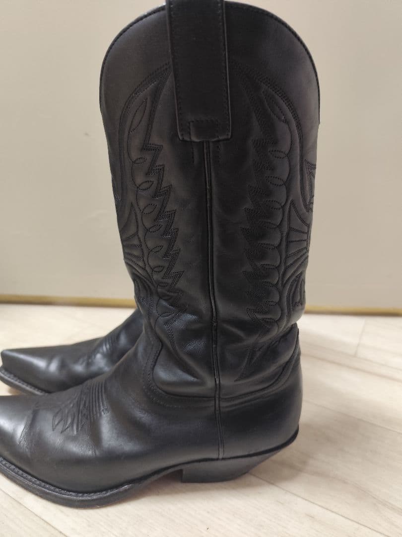 SENDRA ウエスタンブーツ　オールブラック　27cm
